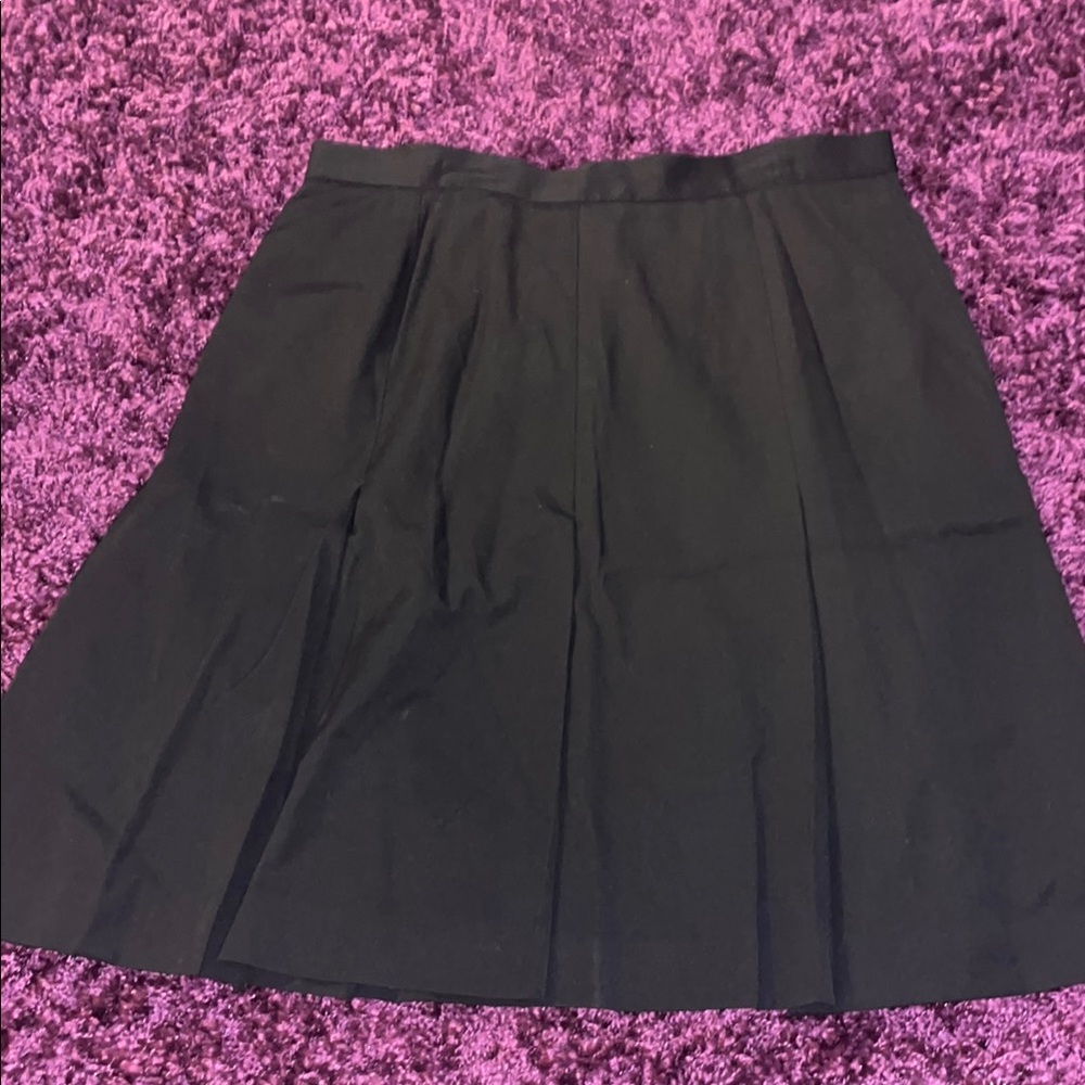 Anne Klein Black Knee-Length A-Line Skirt